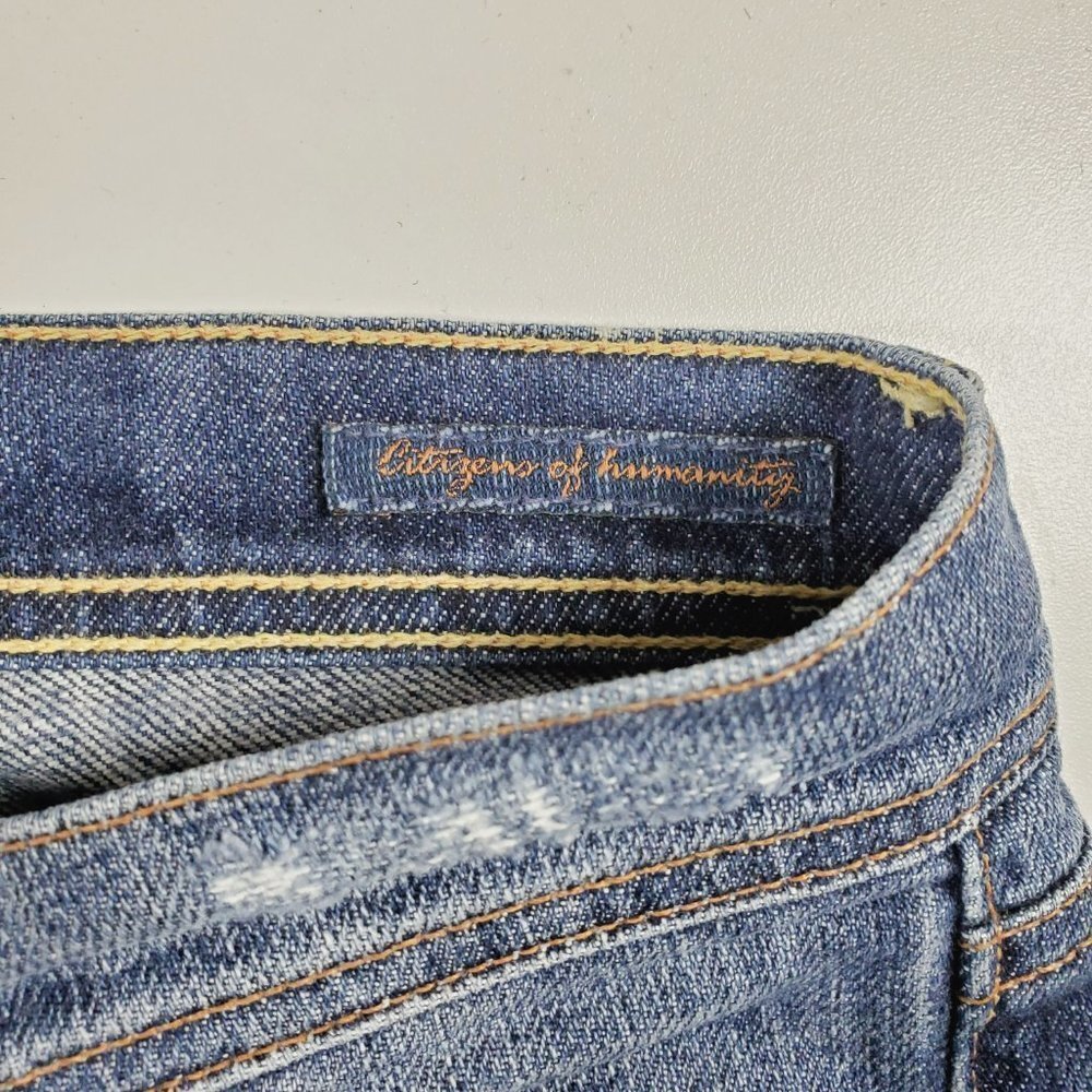 Citizens Of Humanity (CoH) Ingrid 002 Distressed Flare Jeans Sz 27 - Picture 11 of 12